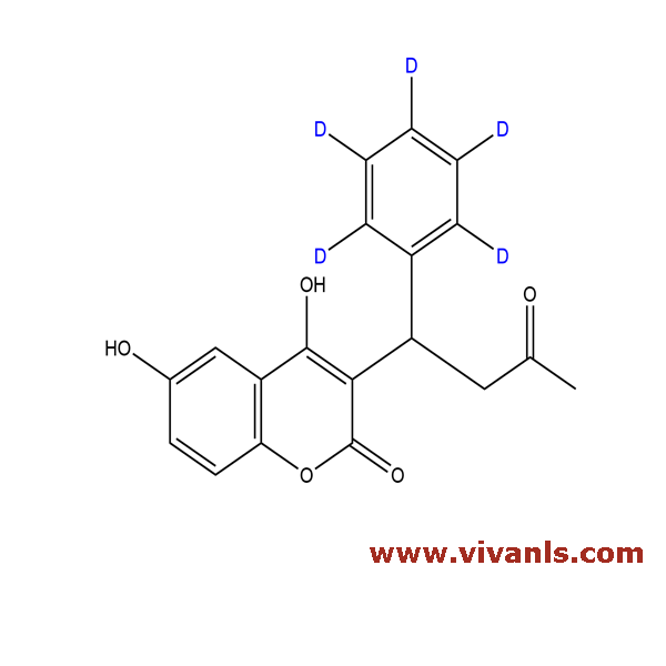 Stable Isotope Labeled Compounds-6-Hydroxy Warfarin-d5-1663651357.png